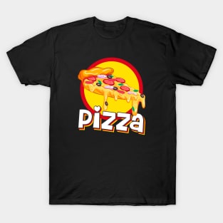 Pizza Cheesy Slice Delicious T-Shirt